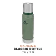 Stanley - termos clasic cu maner The Legendary Classic Bottle - verde Hammertone - 750 ml