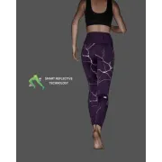 CEP - colanti - reflective tights - purple