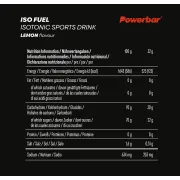 Powerbar - pudra izotonica Iso Fuel, aroma lamaie - bidon 600g