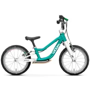 Bicicleta copii Woom 1 Go Plus cu roti 14" - albastru Metallic Turquoise Petrol