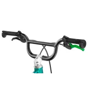 Bicicleta copii Woom 1 Go Plus cu roti 14" - albastru Metallic Turquoise Petrol