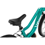 Bicicleta copii Woom 1 Go Plus cu roti 14" - albastru Metallic Turquoise Petrol