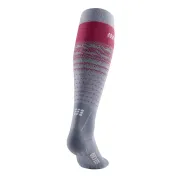 CEP - Sosete ski thermo lungi pentru femei Ski Thermo Merino Socks - gri rosu inchis
