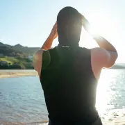 Orca -Vesta neopren pentru barbati cu gluga inot apa rece Heatseeker Hood vest - negru