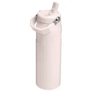 Stanley - termos tip sticla cu pai - Iceflow Flip Straw 2.0 - roz - 0.7 L
