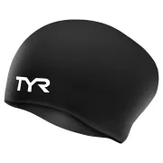 TYR - casca inot silicon par lung - Long Hair Silicon Cap - negru