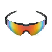 Spiuk - ochelari soare sport Profit, 2 lentile de schimb transparent si rosu oglinda - rama neagra