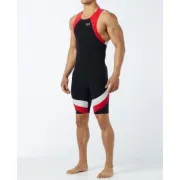 TYR - trisuit carbon cu fermoar pe spate - negru rosu