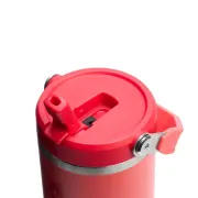 Stanley - termos tip sticla cu pai - Iceflow Flip Straw Tumbler 2.0 - coral - 0.89 L
