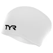 TYR - casca inot silicon par lung - Long Hair Silicon Cap - alb
