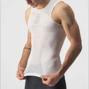 Castelli - bluza de corp fara maneci - Core Seamless Base Layer - 8-20 gr C - alb