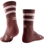 CEP - sosete compresie medii - hiking 80`s mid cut socks W - brown | rose