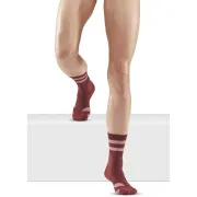 CEP - sosete compresie medii - hiking 80`s mid cut socks W - brown | rose