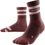 CEP - sosete compresie medii - hiking 80`s mid cut socks W - brown | rose