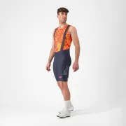 Castelli - pantaloni ciclism scurti cu bretele - Espresso R--A/D Bibshort - albastru Twilight