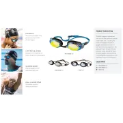 Finis - ochelari inot adulti Bolt Goggles - multicolori (irizati) oglinda