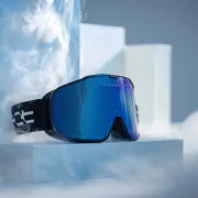 Ochelari de schi electro fotocromatici React Swiss SIGHT - lentila Sky si rama neagra