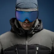 Ochelari de schi electro fotocromatici React Swiss SIGHT - lentila Sky si rama neagra