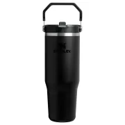 Stanley - termos tip sticla cu pai - Iceflow Flip Straw Tumbler 2.0 - negru - 0.89 L