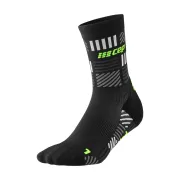 CEP - sosete compresie medii - the run limited 2024.2 socks mid cut W - black | neon yellow