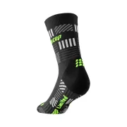 CEP - sosete compresie medii - the run limited 2024.2 socks mid cut W - black | neon yellow