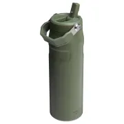 Stanley - termos tip sticla cu pai - Iceflow Flip Straw 2.0 - verde - 0.7 L