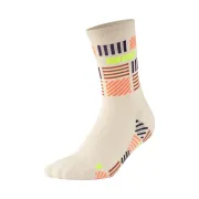 CEP - sosete compresie medii - the run limited 2024.2 socks mid cut W - cream | neon yellow