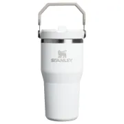 Stanley - termos tip sticla cu pai - IceFlow™ Flip Straw Tumbler - 0.6L - alb frost
