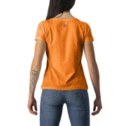 Castelli - tricou casual maneca scurta pentru femei Bellagio Tee - portocaliu