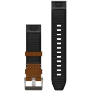 Garmin - curea piele - QuickFit 22 - MARQ 2 leather - brown I black