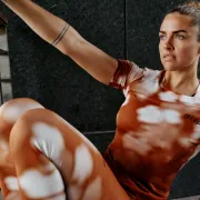 CEP - colanti - bloom tights running W - blue | white