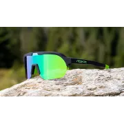 Ochelari de soare electro fotocromatici React Swiss OPTRAY NEON - lentila verde si rama neagra