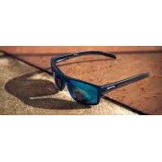 Spiuk - ochelari soare casual Bakio, lentile polarizate portocaliu oglinda - rama rosie