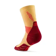CEP - sosete compresie peste glezna - run socks mid cut 5.0 - marigold | burgundy
