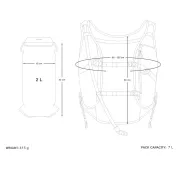 Apidura - vesta alergare Racing Hydration Vest, masura S-M - negru gri