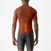 Castelli - tricou ciclism maneca scurta regular fit - Prologo Lite Jersey - 16-38 gr C - grena | portocaliu