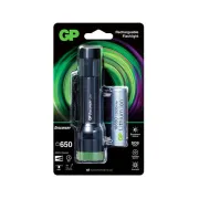 GP - Lanterna reincarcabila Discovery CR41, 650 lm, 1x18650 Lithium ion 2600mAh - negru