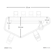 Apidura - geanta cadru bicicleta Backcountry 2.0 Frame Pack 1 litru - negru gri