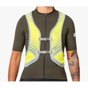 Apidura - vesta reflectorizanta ciclism Packable Visibility Vest, dimensiune S-M - verde fluo gri