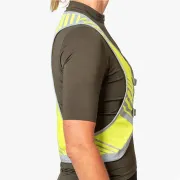 Apidura - vesta reflectorizanta ciclism Packable Visibility Vest, dimensiune S-M - verde fluo gri