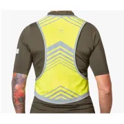 Apidura - vesta reflectorizanta ciclism Packable Visibility Vest, dimensiune S-M - verde fluo gri