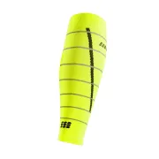 CEP - jambiere compresie - reflective calf sleeves W - neon yellow