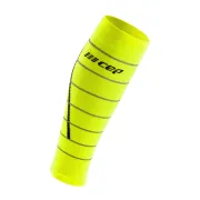 CEP - jambiere compresie - reflective calf sleeves W - neon yellow