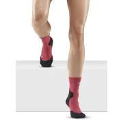 CEP - sosete compresie medii - light merino socks hiking mid cut v3 W - berry