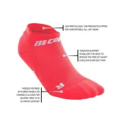 CEP - sosete compresie sub glezna - the run socks no show v4 - pink