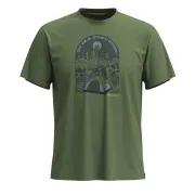 Smartwool - tricou merino - Streets to Peaks Short Sleeve Graphic Tee - Verde
