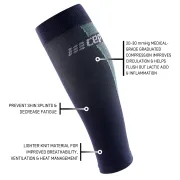 CEP - jambiere compresie - ultralight sleeves calf v3 W - blue | light blue