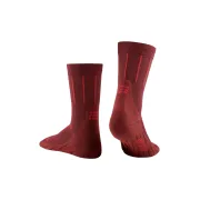 CEP - sosete compresie medii - pinstripe socks running mid cut - red