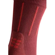 CEP - sosete compresie medii - pinstripe socks running mid cut - red