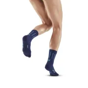 CEP - sosete compresie medii - pinstripe socks running mid cut W - blue
